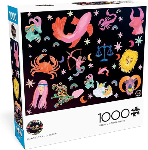 Buffalo Games - Imágenes astrológicas - Rompecabezas de 1000 piezas para adultos -Rompecabezas desafiante perfecto para noches de juego - El tamaño