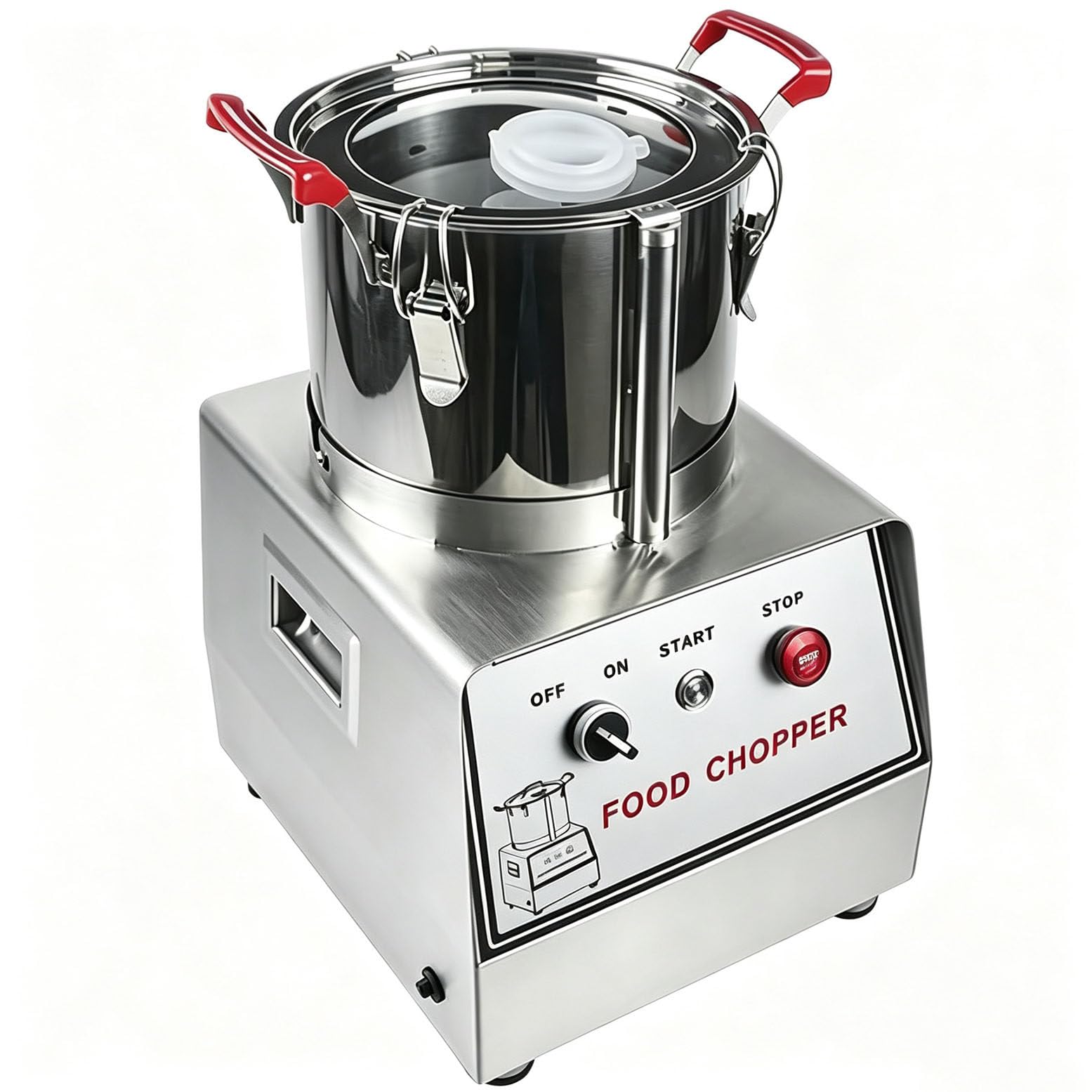 WYBYYDS Commercial Food Processor 1800W 10L