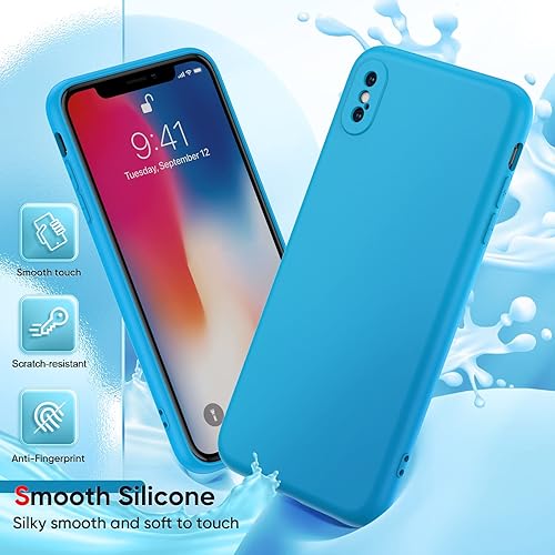 Miniatura 3 de LeYi Funda para iPhone Xs Max Funda iPhone Xs Max con 2 protectores de pantalla de vidrio templado, funda de silicona suave ultra delgada a prueba