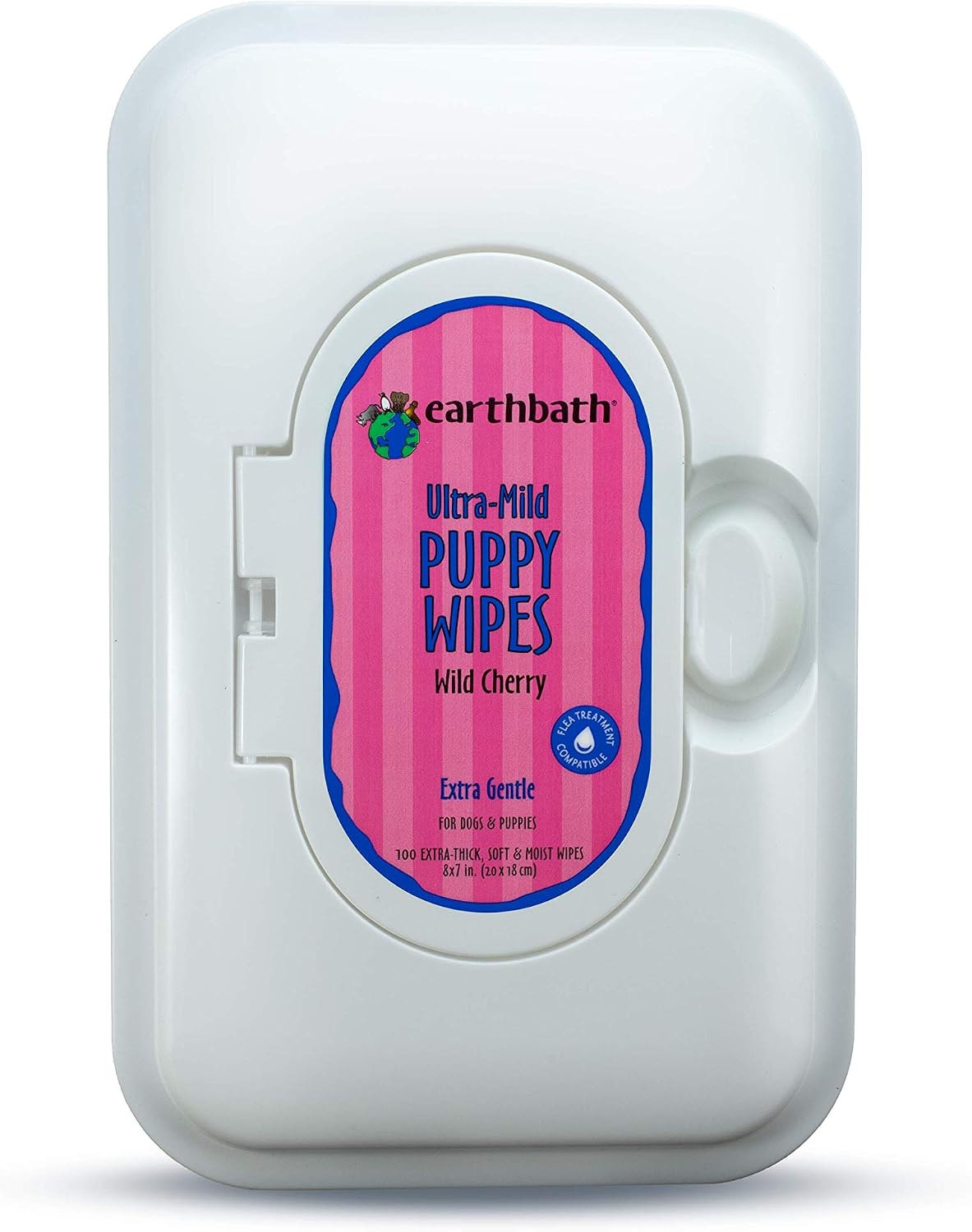Earthbath Puppy Grooming Wipes, Pack of 100, 100 Count (Pack of 1)