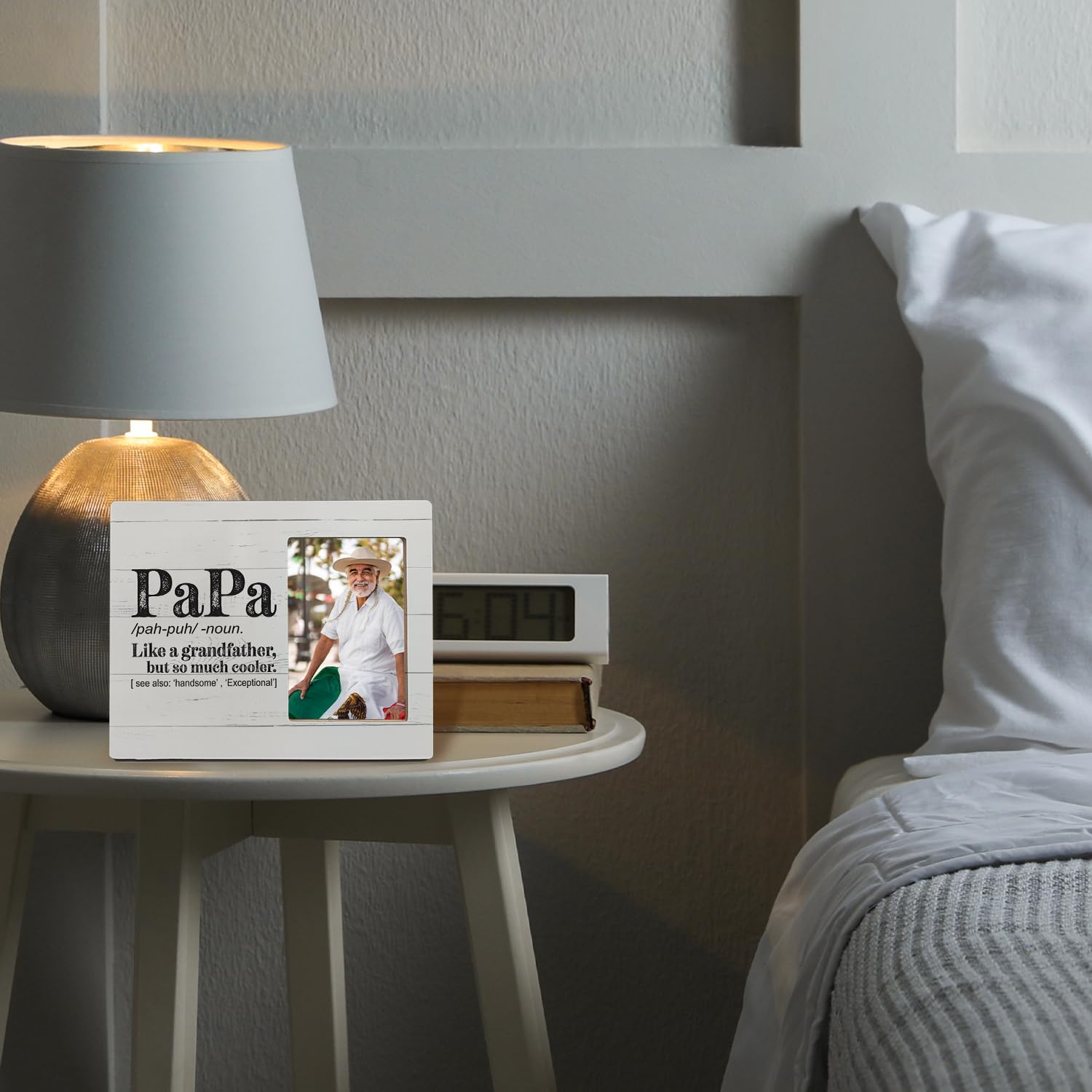 Mancheng-zi Papa Picture Frames - Papa Gifts for Grandpa, Father's Day & More - 4x6 Frame - Image 4