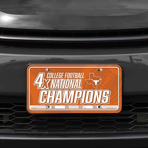 Miniatura 246 de NCAA etiqueta de metal para auto, negro