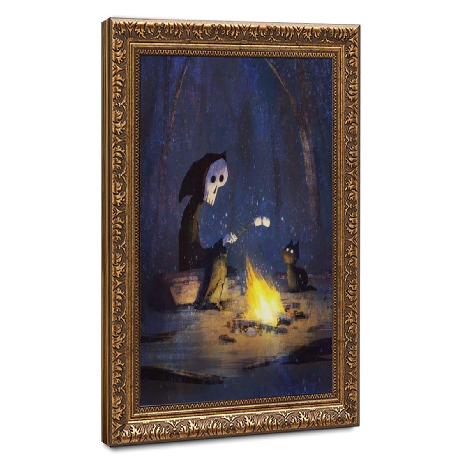 Bareronor Ghosts And Cats Funny (3) Canvas Poster Bedroom Decor Landscape Office Room Decor Gift 24" L X 36" W