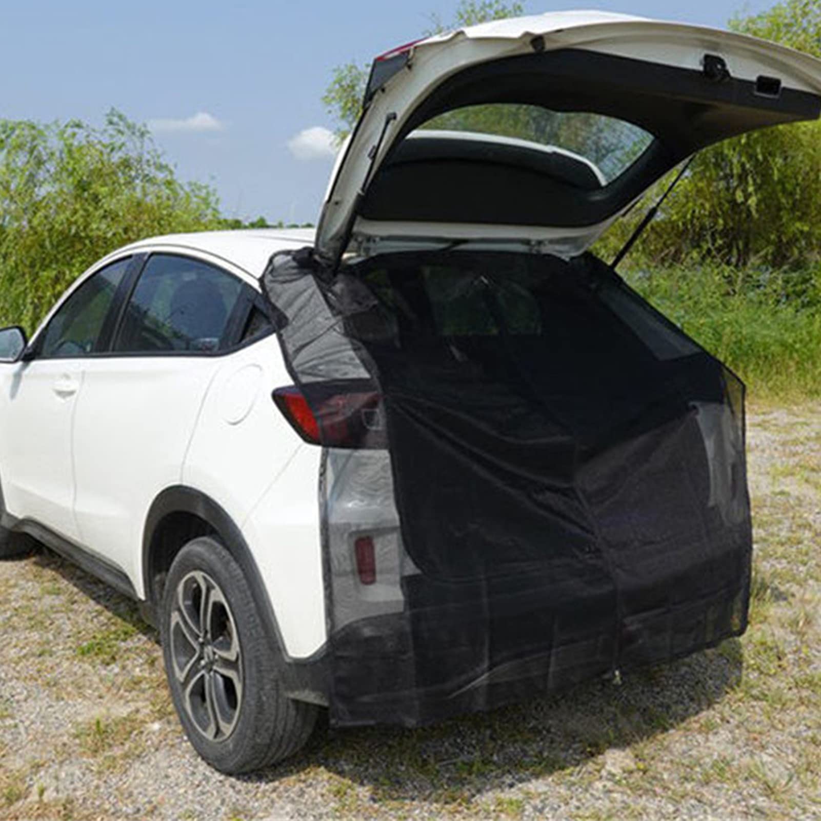Auto Heckklappe Moskitonetz, Fliegengitter Magnetisch Für Outdoor SUV Auto Heck Moskitonetz Auto Heckklappe Netz Anti-Moskitos Tragbar Winddicht Heckzelt Sonnenschutz Bildschirm Für SUV Camping