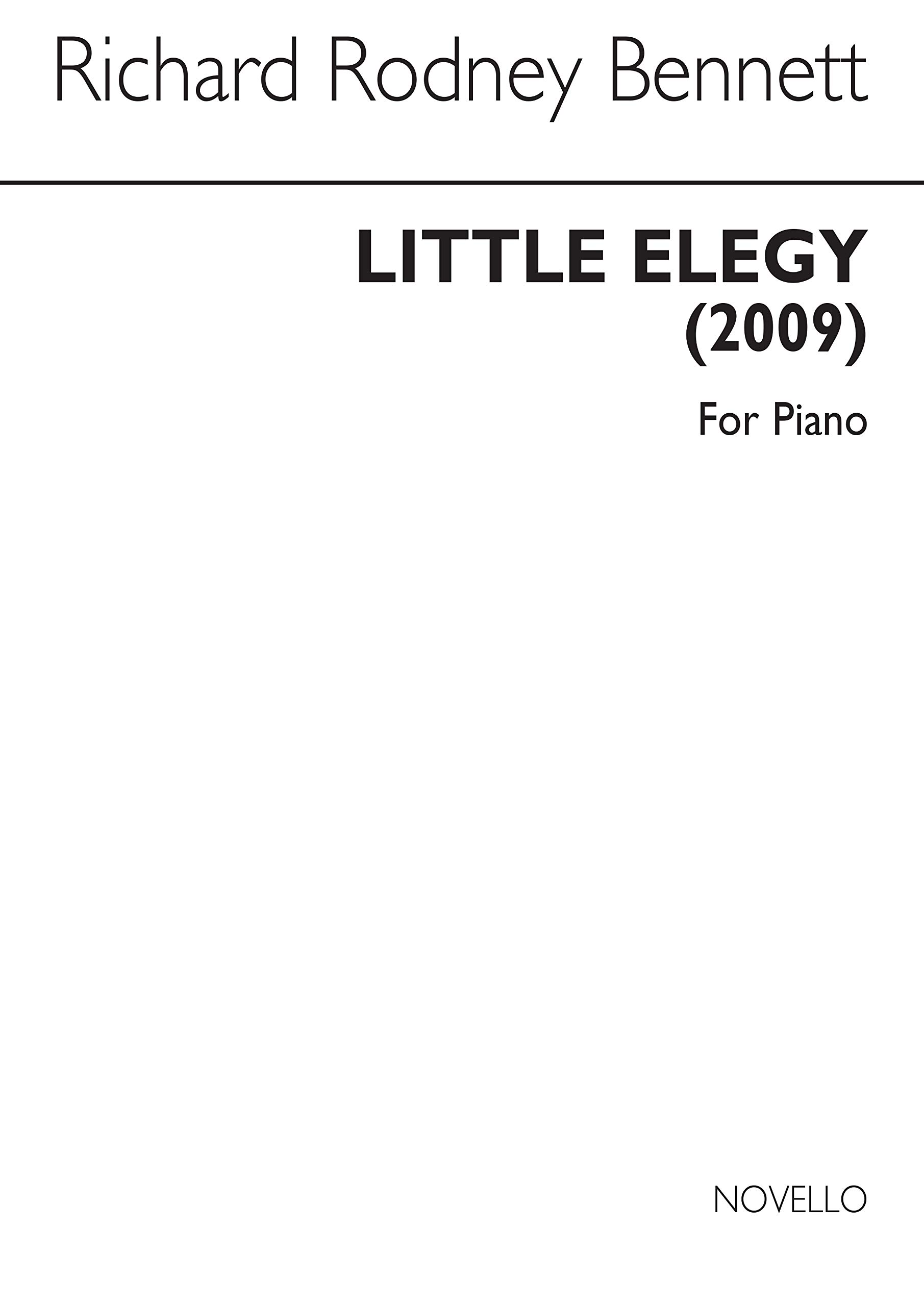 RICHARD RODNEY BENNETT: LITTLE ELEGY PIANO