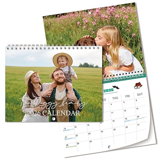 MESHELEY Large Custom Photo Calendar 2026