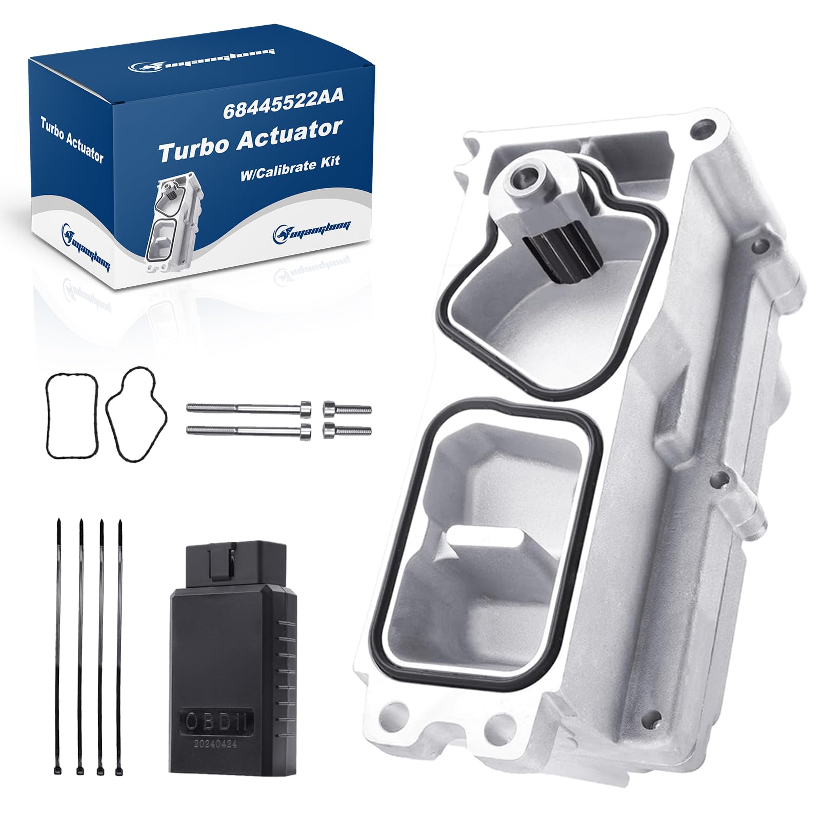 Photo 1 of 6.7 Cummins Turbo Actuator Fits for Dodge Ram 2500 3500 4500 5500 2013-2018 HE300VG HE351VE VGT Turbo, Replaces 68481772AA 5494878RX, W/Calibrate kit