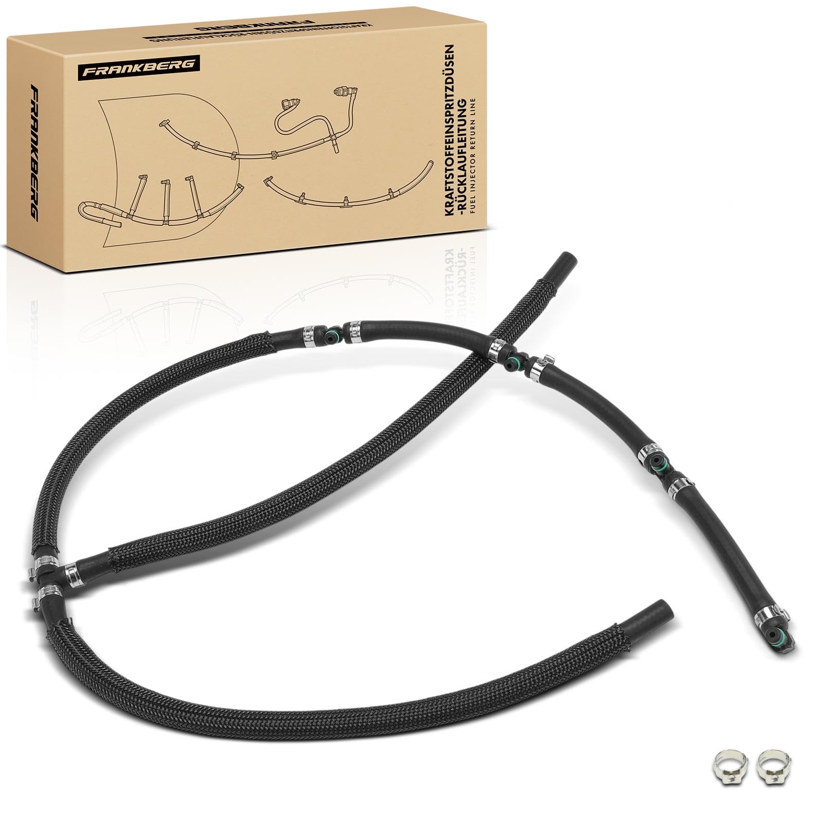Frankberg Tubo di ritorno Carburante di perdita BioDiesel Compatibile con Astra H Astra J Corsa D Meriva Zafira Replace# 824020,55578366