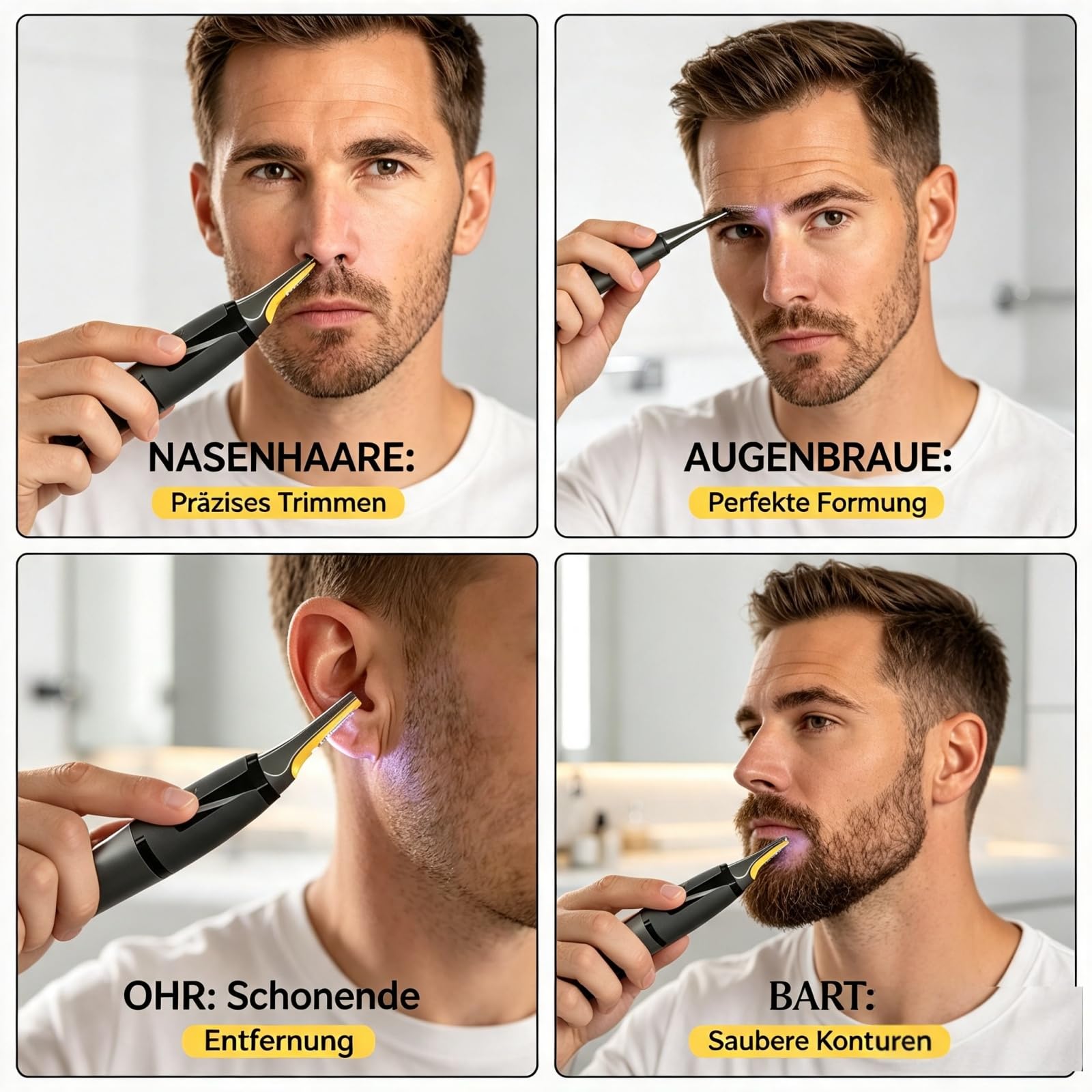 PrimerMan Geräuschgedämpfter Nasentrimmer (Schwarz)