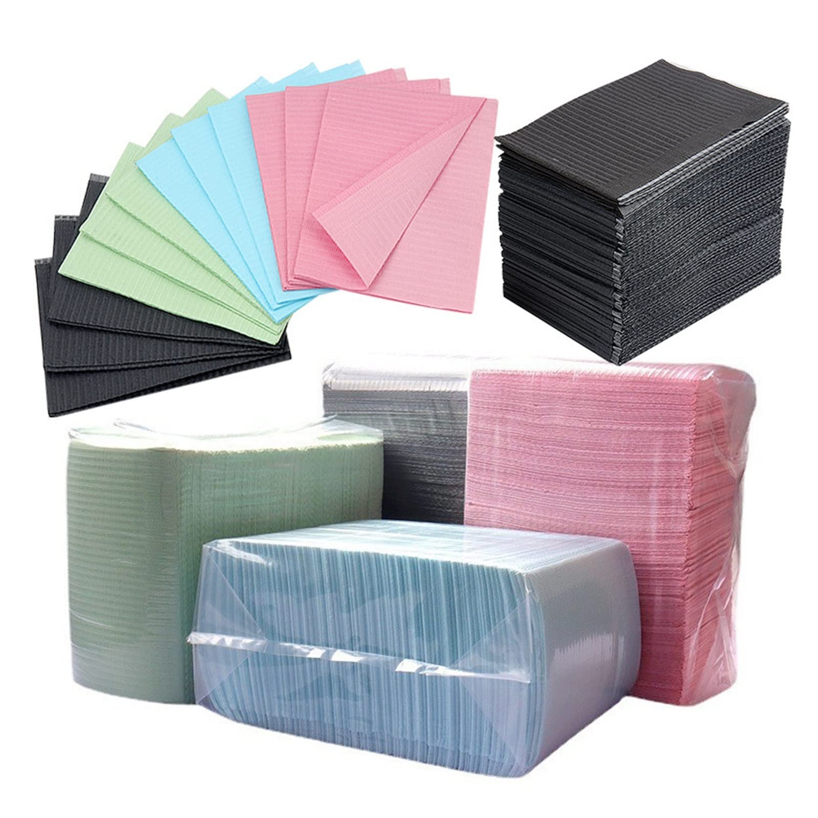 125/250/500PCS Disposable Tattoo Cleaning Pad Tattoo Tablecloth Cleaning Pad Patient Dental Napkin Tattoo Bib (Color : 250PCS Pink)
