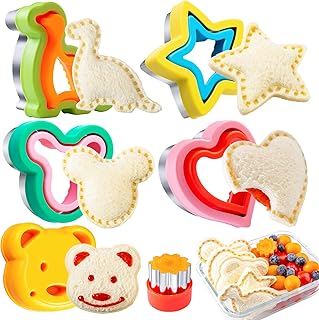 25 Non-Sandwich School Lunch Ideas for Kids That They’ll Actually Eat 107 Sandwich Cutters for Kids Lunch LARGE 6 Pcs, Kimfead Sandwich Maker, Coo...