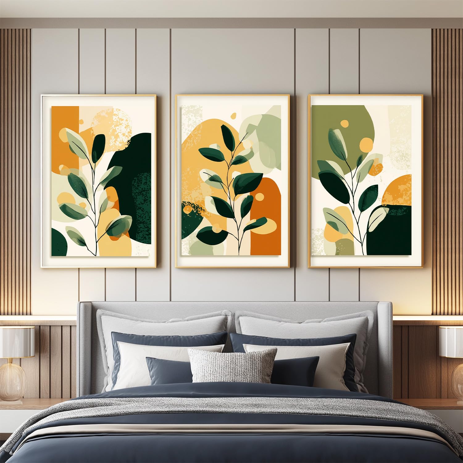Obrazy na płótnie, duże, 40 x 60 x 3, dekoracja ścienna do salonu, sypialni, domu, biura, boho, botaniczne, kolorowe gałązki, geometryczne, pokojowe, dekoracja pokoju, obraz artystyczny, plakat