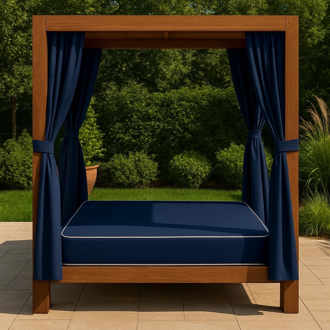 Outdoor Waterproof Mattress 8-Inch, Twin Size, Easy to Clean, Comfortable Foam Mattress, Made in USA