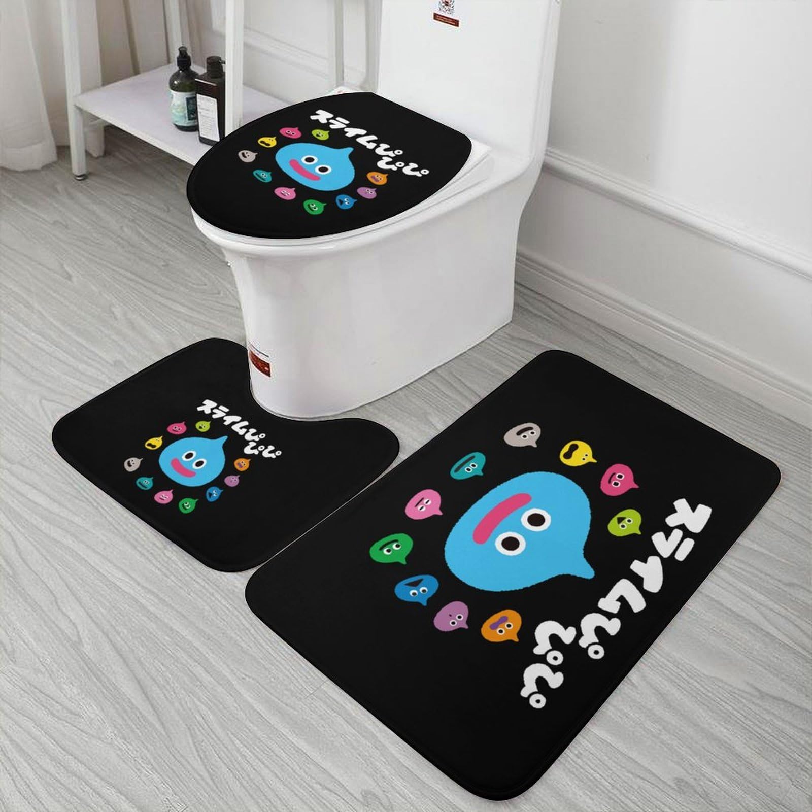 Amazon｜トイレマット 3点セット スライム フロアマット 足ふきマット