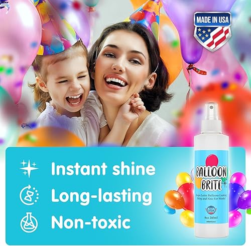 Miniatura 5 de Aerosol de 8 onzas para globos de látex – Brillo de globo para un elegante acabado brillante en cuestión de minutos – Aerosol de globo especialmente