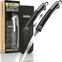 KLRS tec SlidePro Pruning Saw – Folding Hand Saw with Safety-Slide Mechanism in SK5 Steel | Garden Saw, Wood Saw & Outdoor Saw incl. Case