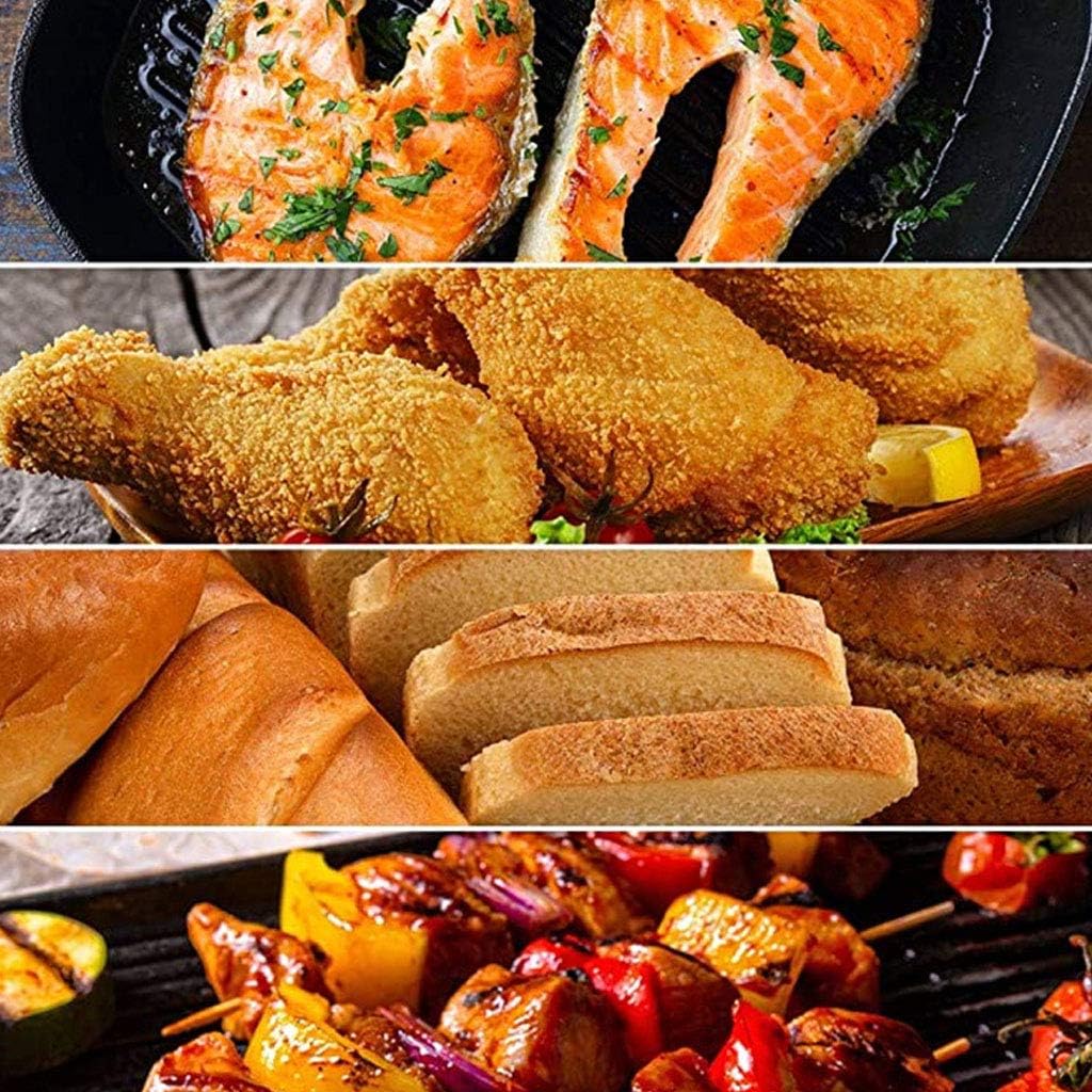 For Creative Air Accessories 12 Pcs-Roasting Racks With Skewers Silicone Muffin Pan 8" Pizza Pan