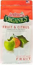 Jobe’s Organics Granular Garden Fertilizer, Easy Plant Care Fertilizer for Fruit and Citrus Plants and Trees, 4 lbs Bag