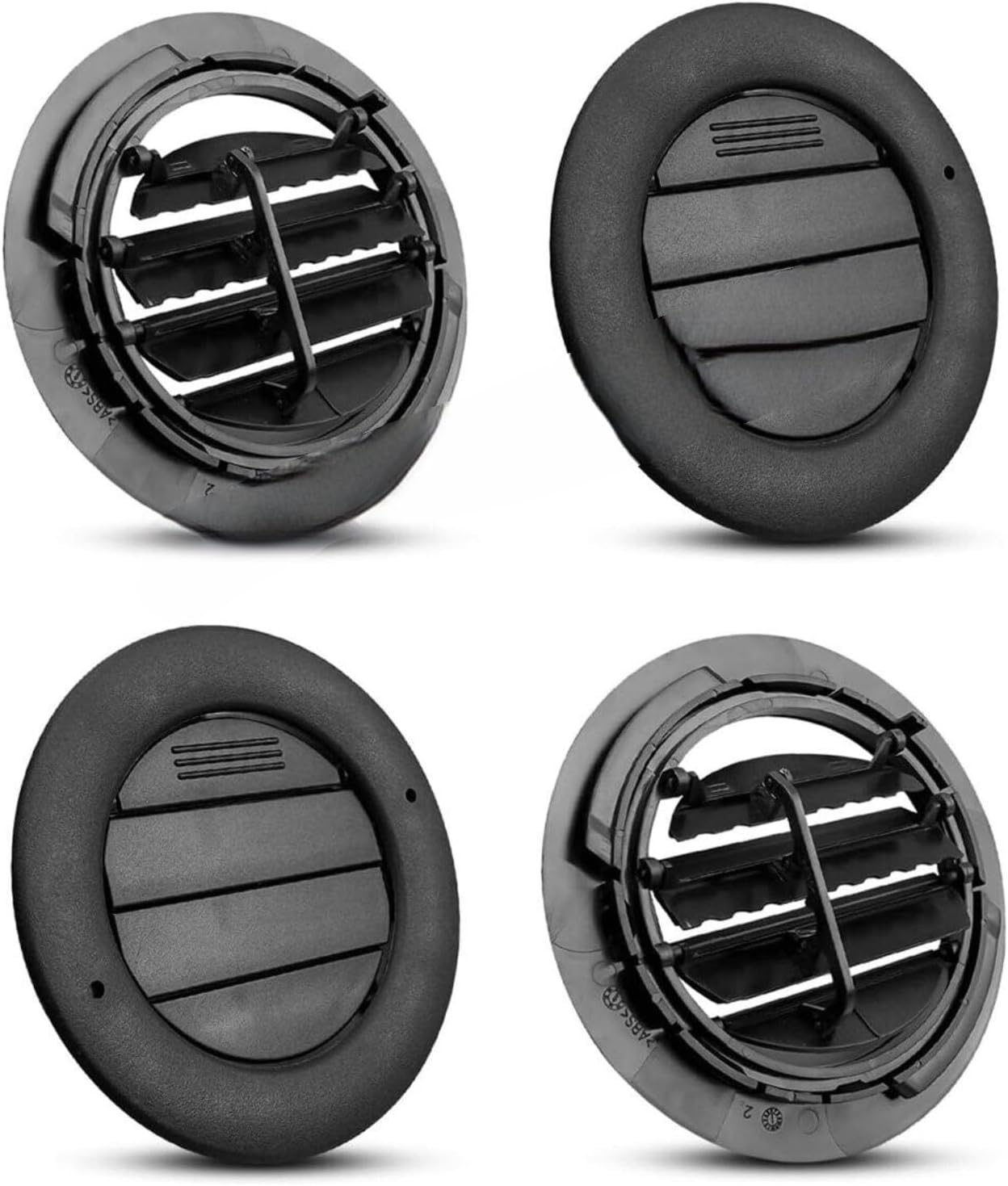 4Pcs Rear Ceiling Roof AC Air Vent 9C2Z-19893-AD Fit for Ford E-150 E-250 E-350 E-450 Super Duty 2009 2010 2011 2012 2013 2014 2015 2016 2017 Black