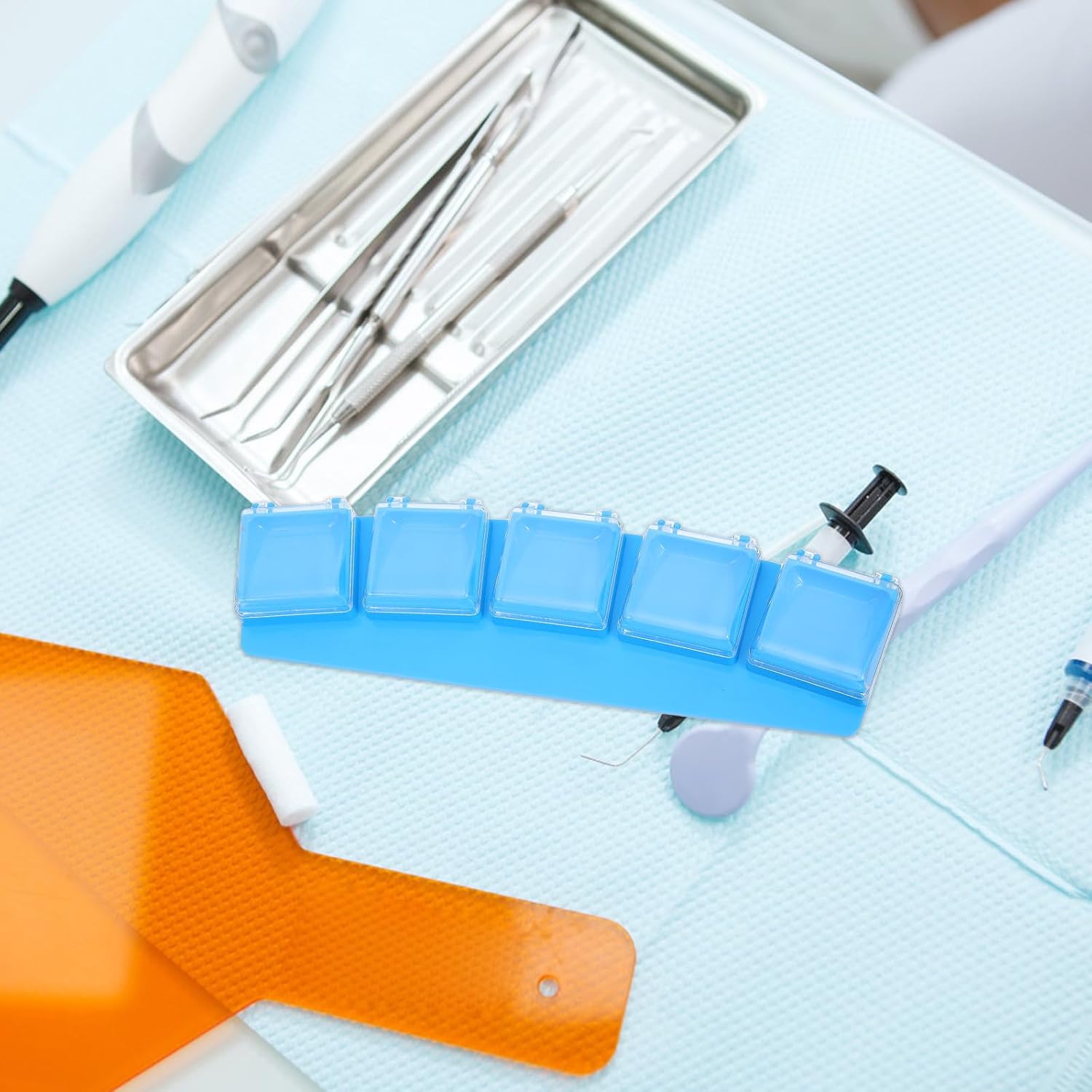Autoclavable - Plastic for Instrument - Plastic Shading Box for Mixing Resin Placement - Mixing Palette