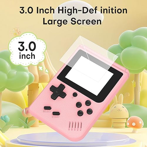 Miniatura 4 de Consola de juegos portátil retro, consola de juegos retro con pantalla IPS de 3.0 pulgadas, consola de juegos retro clásica 400 integrada, batería