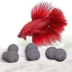 SunGrow Betta Balls, Water Conditioner with Over 30 Beneficial Elements for Tropical Fish, Freshwater Fish Tank pH Balance Decor, 0.3” Betta Fish Tank Accessories, 10 Pcs per Pack