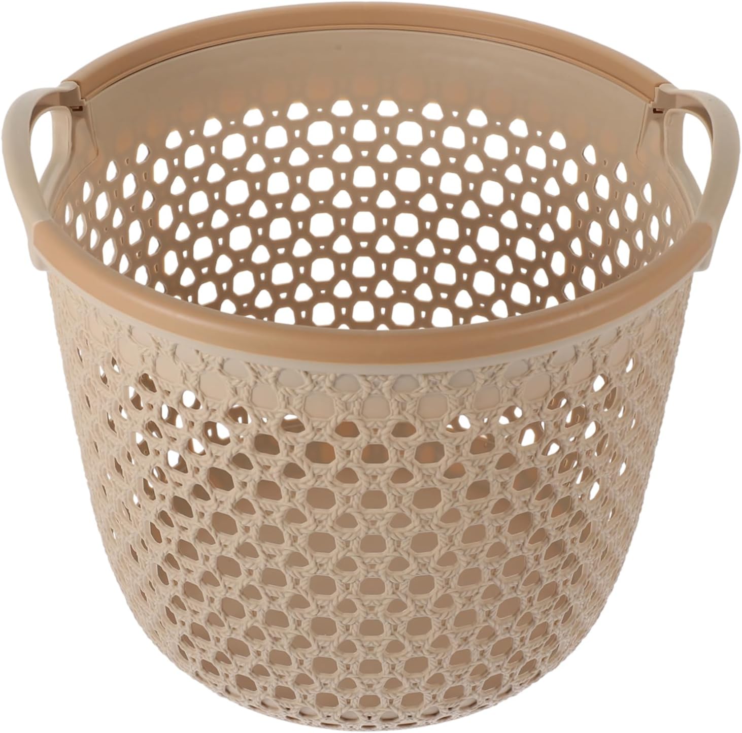 Hollow Out Laundry Basket Medium Multi Function Dirty Clothes Hamper with Smooth Surface Portable Bathroom Organizer for Bedroom Dorm Closet Storage