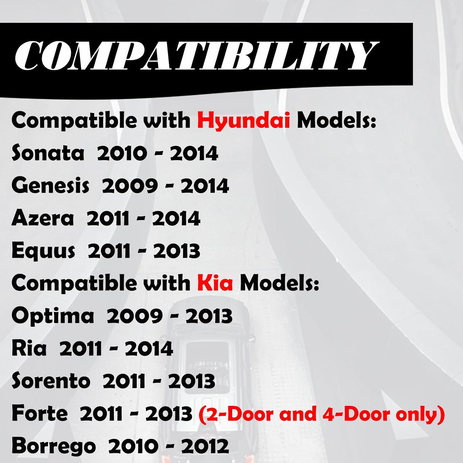 MechanMagic Key Fob Replacement Fits for Hyundai Genesis 2009 2010 2011 2012 2013 2014 Sonata Azera Equus Kia Optima 2009-2013 Rio Sorento Forte Borrego Keyless Entry Remote Control SY5HMFNA04