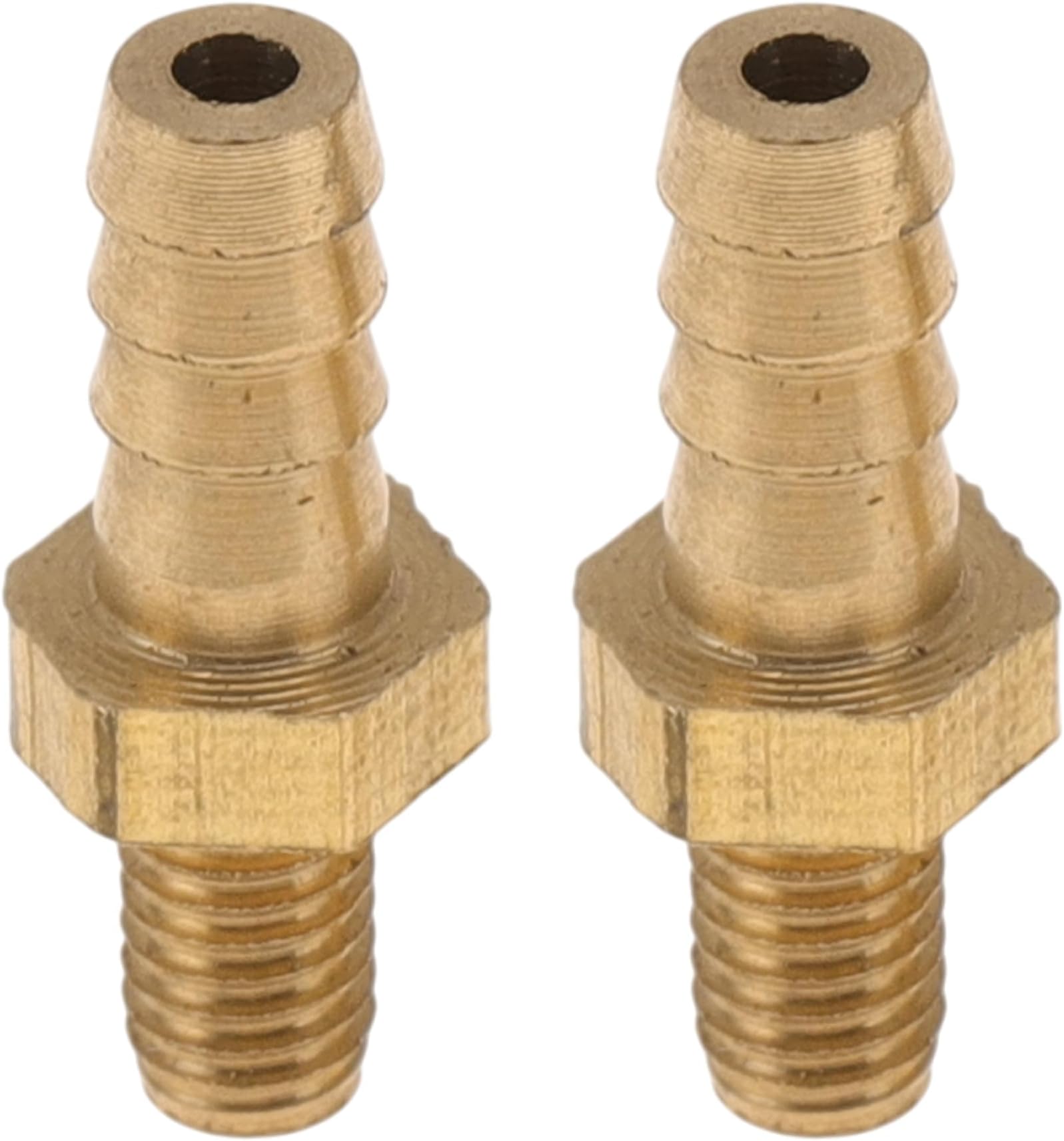 Brass Hose Barb Fittings Connector 3mm(1/8") M3 Male Thread 2 Pcs