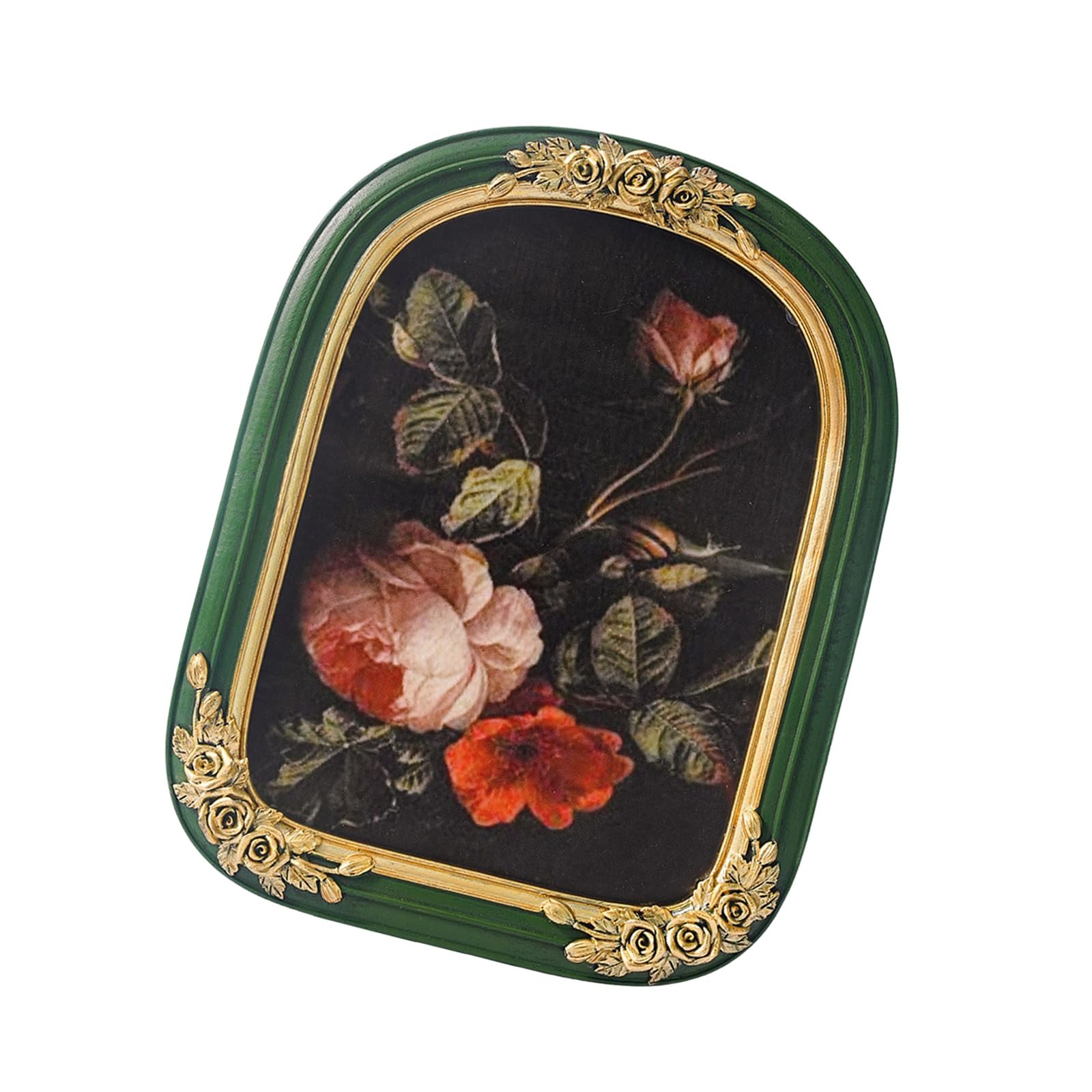 Antique Ornate Resin Arched Photo Frame with Intricate Florals Design for Wall Hanging or Tabletop Display Home Decors Gifting Home Gallery Frame