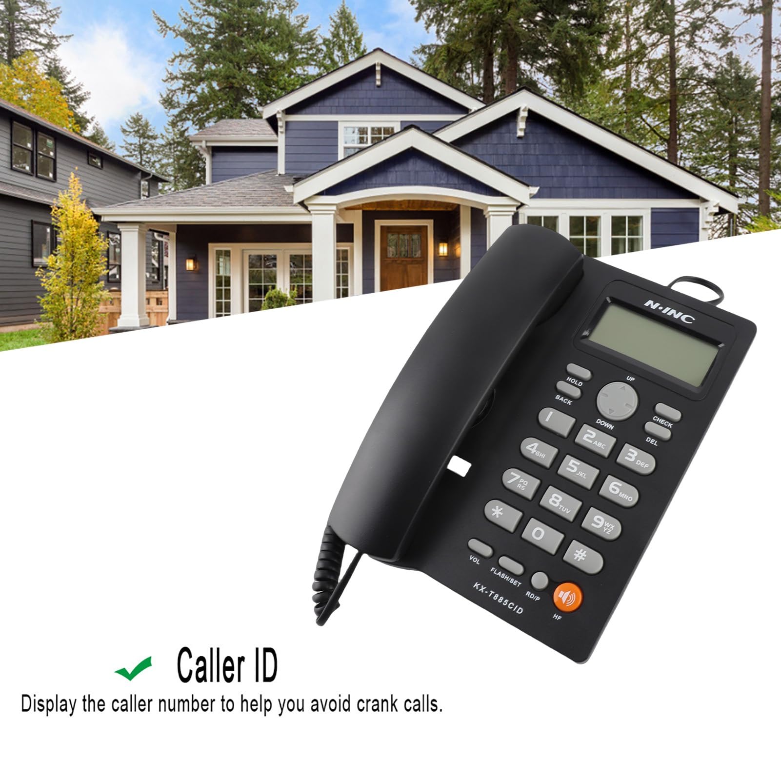 Amazon.com : Caller ID Telephone Hands Free Calling for Home