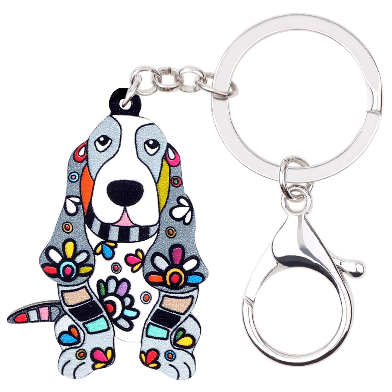 Regalo Amanti Animali Portachiavi Husky Siberiano WEVENI - Ciondolo  Acrilico Per Borsa E Chiavi Portachiavi Decorativo Animale, image size:1300x1300