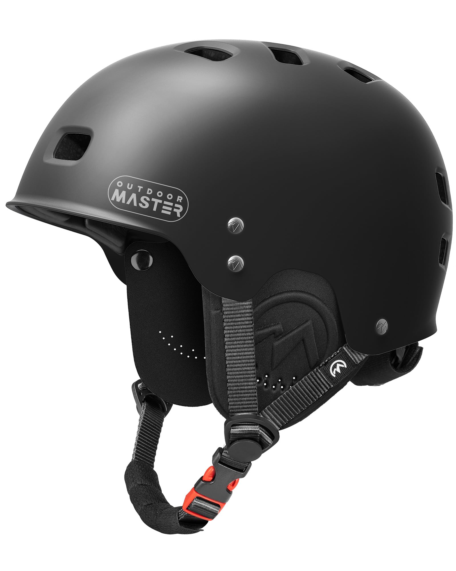 OutdoorMaster Casco de kayak wakeboard agua blanca con almohadillas para los oídos 12 rejillas de ventilación ajuste