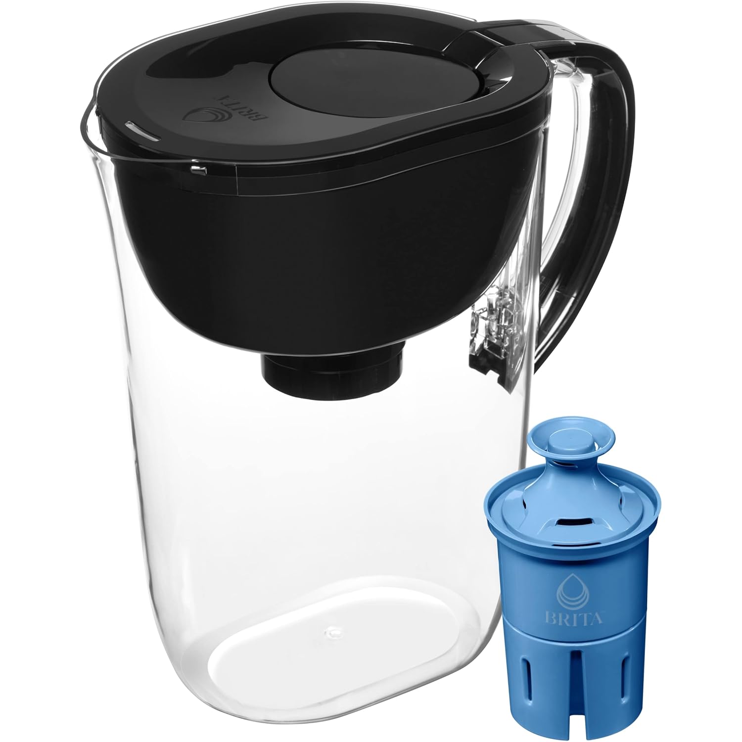 Brita Jarra grande de filtro de agua de 10 tazas con 1 filtro Brita