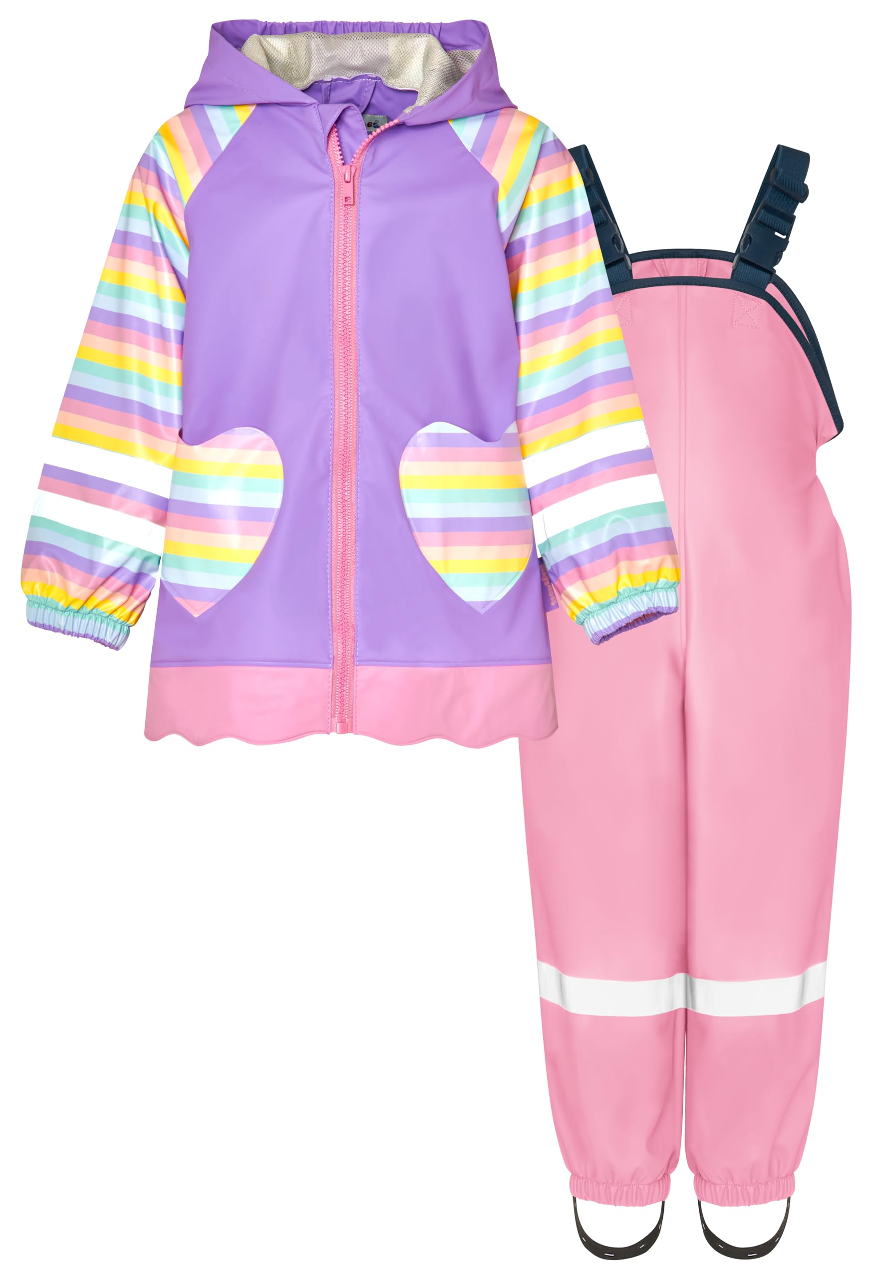 Playshoes Unisex Kinder Regen-set Regenlatzhose Regenanzug (2er Pack)