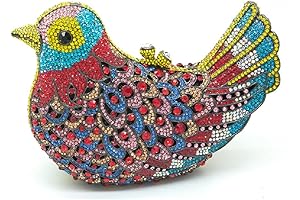 Exquisite Crystal Bird Clutch: A Shimmering Statement for Special Occasions
