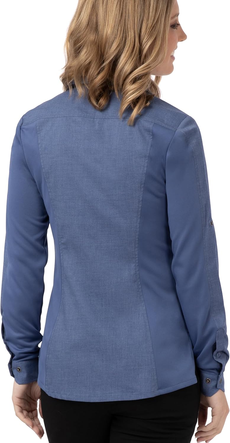 Chef Works Womens Seville Shirt with Mesh Panels - Image 6