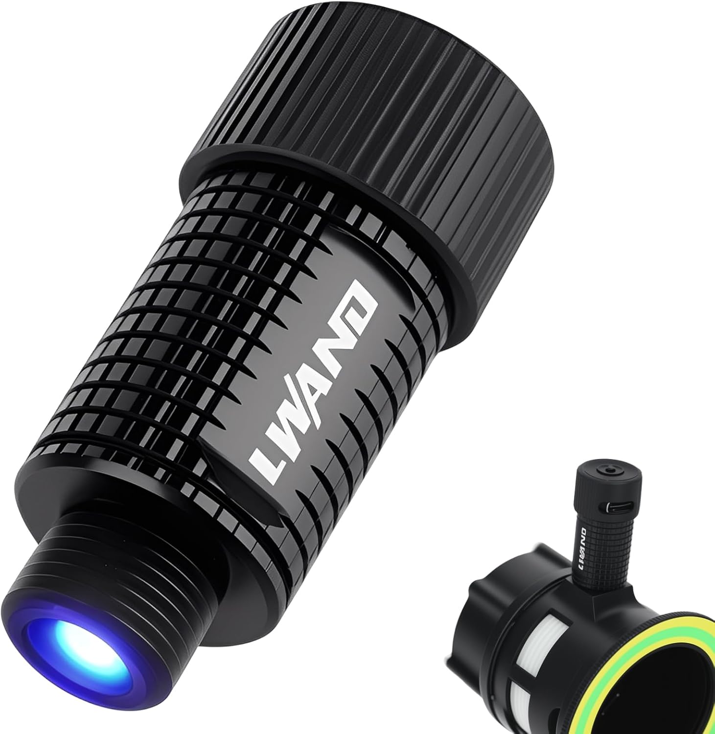 Rechargeable Archery Sight Light Bow Sight Light - 3 Brightness Levels Blue Light with Universal 6/9/11mm Adapters for Night Hunting Archery