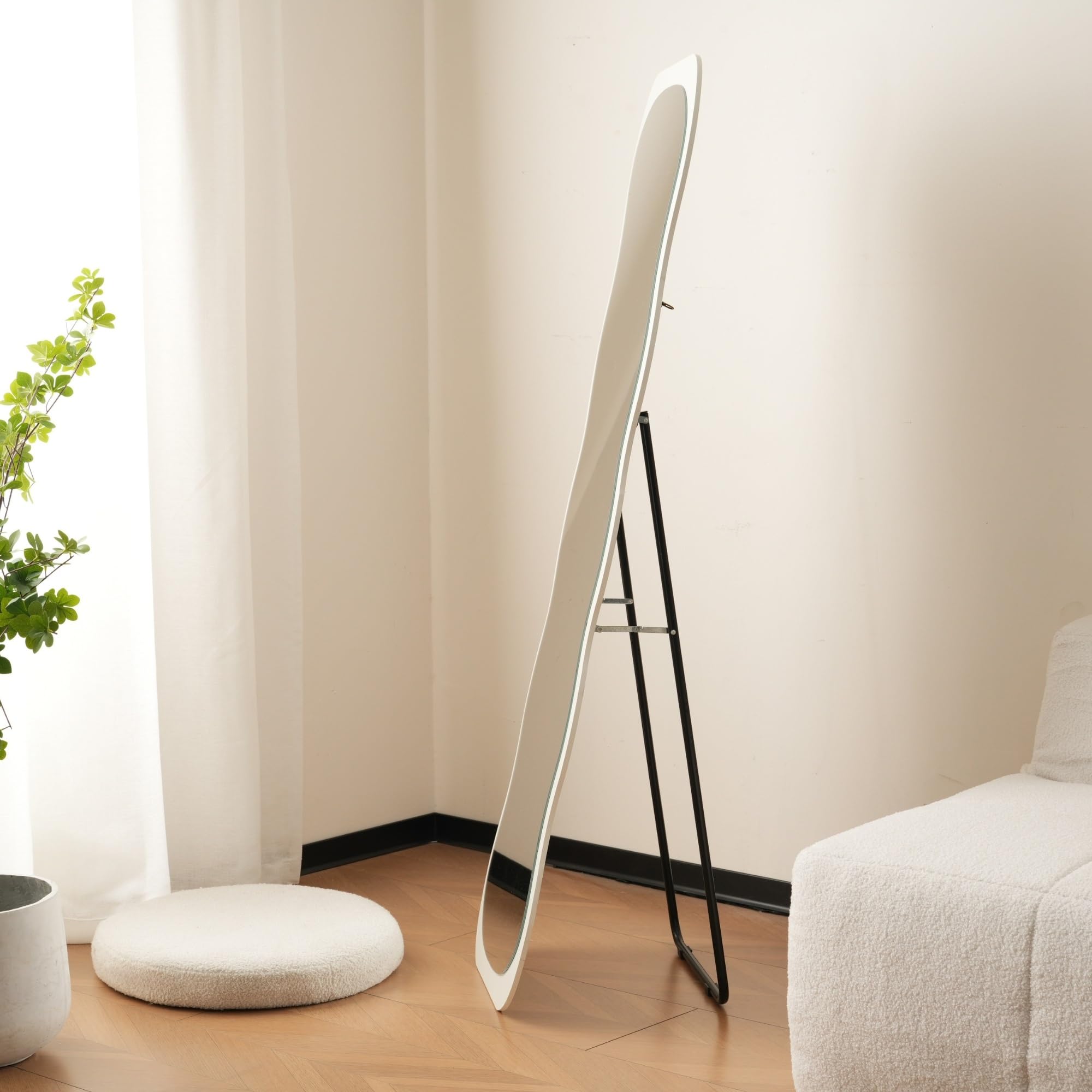 全身鏡 姿見 ミラー 北欧 スタンドミラー 壁掛け 立て掛け 160x50cm 楽天市場】【5の日限定☆全品5%クーポン!】全身鏡 波形状 姿見鏡