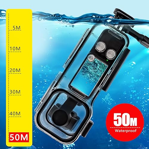 Miniatura 2 de 50M (164ft) Osmo Pocket 3 Carcasa impermeable para DJI Osmo Pocket 3 Accesorios a prueba de agua, carcasa protectora de buceo subacuático Shell Osmo