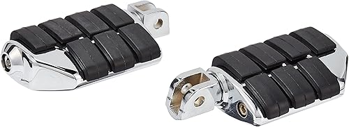 Kuryakyn Componente de control de pie de motocicleta 7938: clavijas ISO dobles para motocicletas Honda Gold Wing 2001-19, cromadas, 1 par
