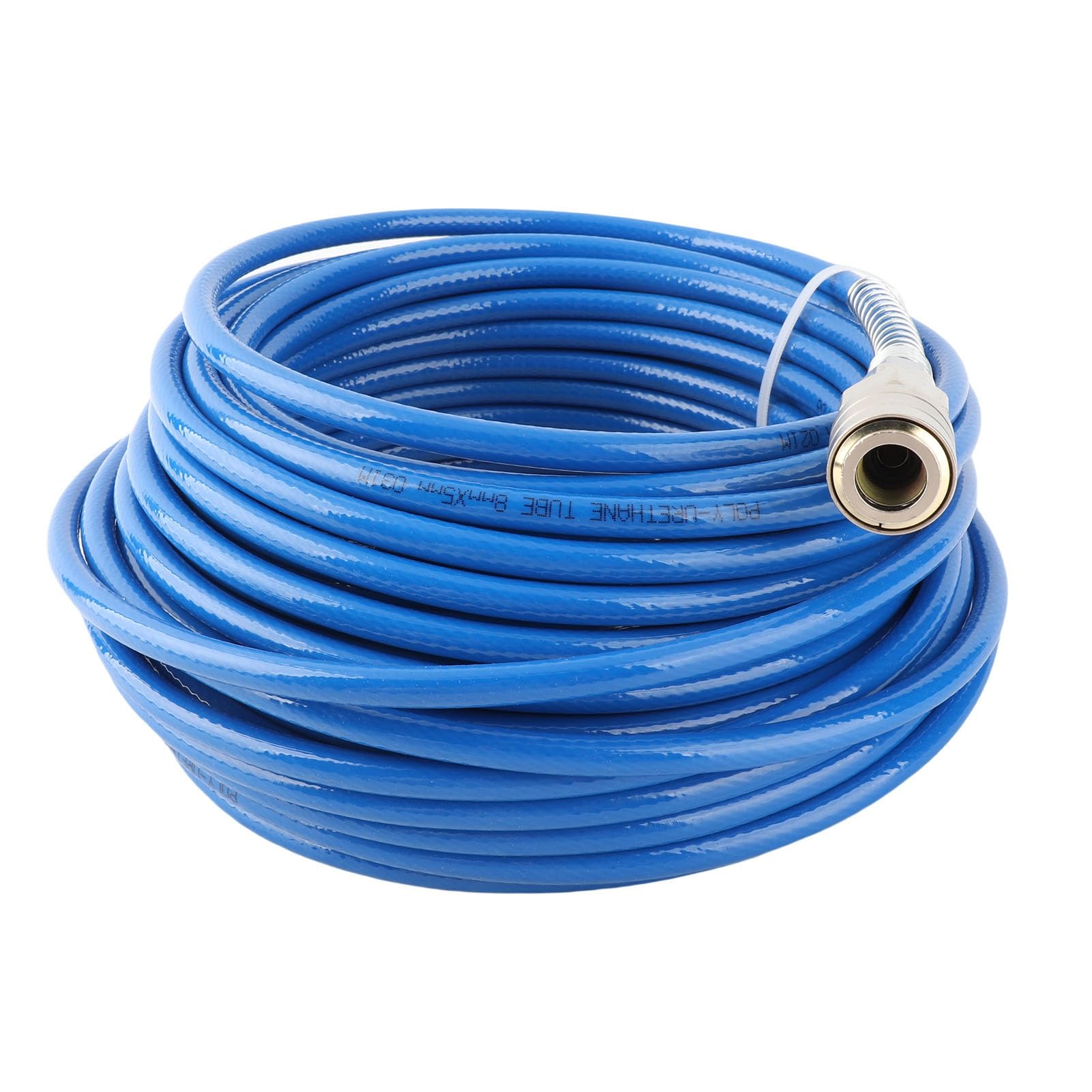 Tubo de manguera PU de alta presión del compresor de aire para reparación y construcción de automóviles [longitud de 20 m] (Azul)