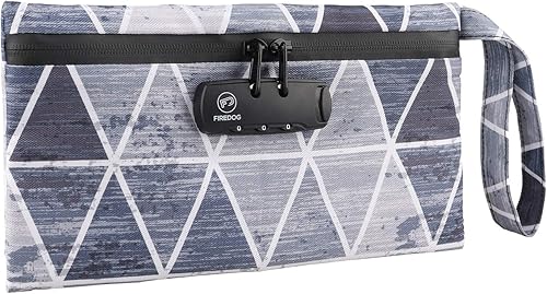 Miniatura 1 de FIREDOG Bolsas a prueba de olores con cerradura, con forro de carbono, a prueba de olores, contenedor para almacenamiento de viaje