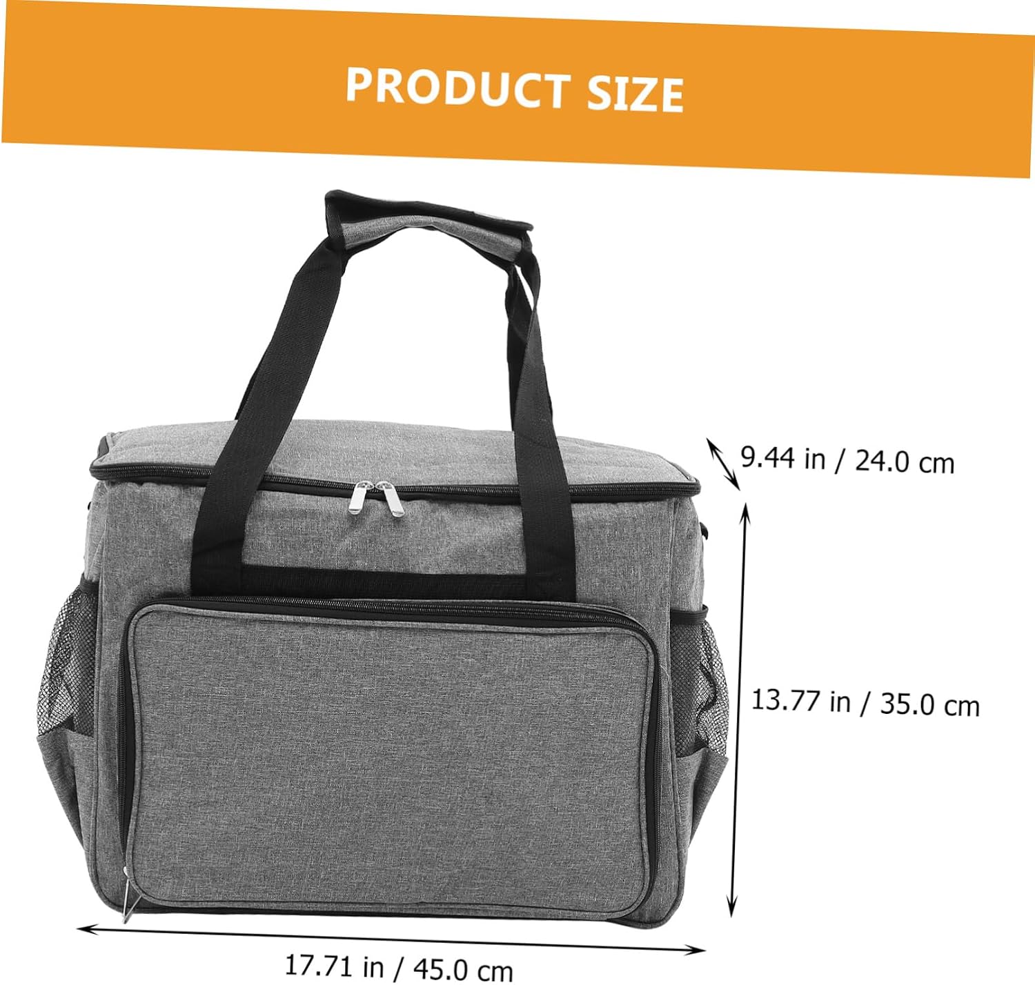 Portable Wear Resistant Sewing Machine Storage Bag Compact Oxford Fabric Case with Multi Pocket Design for Organizing Sewing Tools for Travel and Classes