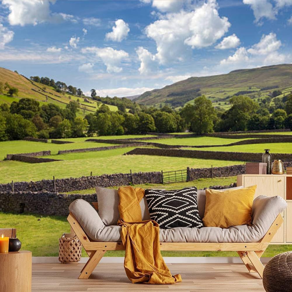 Modern Wallpaper Murals 3D Old Walls at Peel and Stick Removable Self-Adhesive PVC Wall Stickers for Nursery Kids Bedroom TV Wall Decor