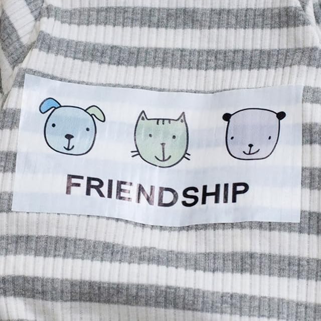 Foto 7 de 8 de Pijama de algodón para perro, de la marca Selmai, a rayas