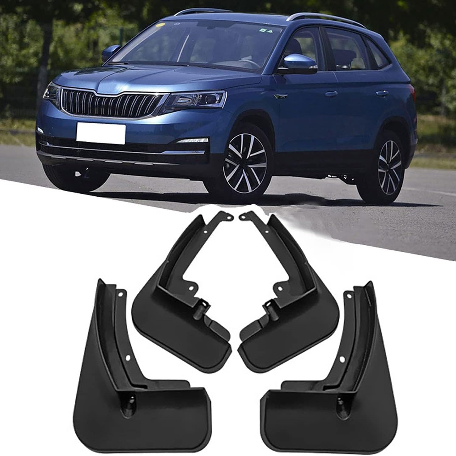 Bavette garde boue Skoda KAMIQ 2018-2022 accessoires protection carrosserie 4 pièces