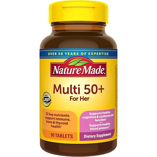 Nature Made Multivitamin for Women 50+ No Iron, 90 Tablets