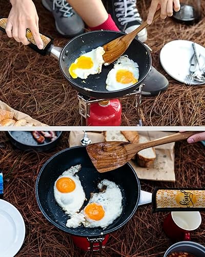 Miniatura 7 de 3 paquetes de soporte de mango caliente de miel de abeja, sartenes de hierro fundido, fundas de mango de cacerola, agarradera de cocina, utensilios