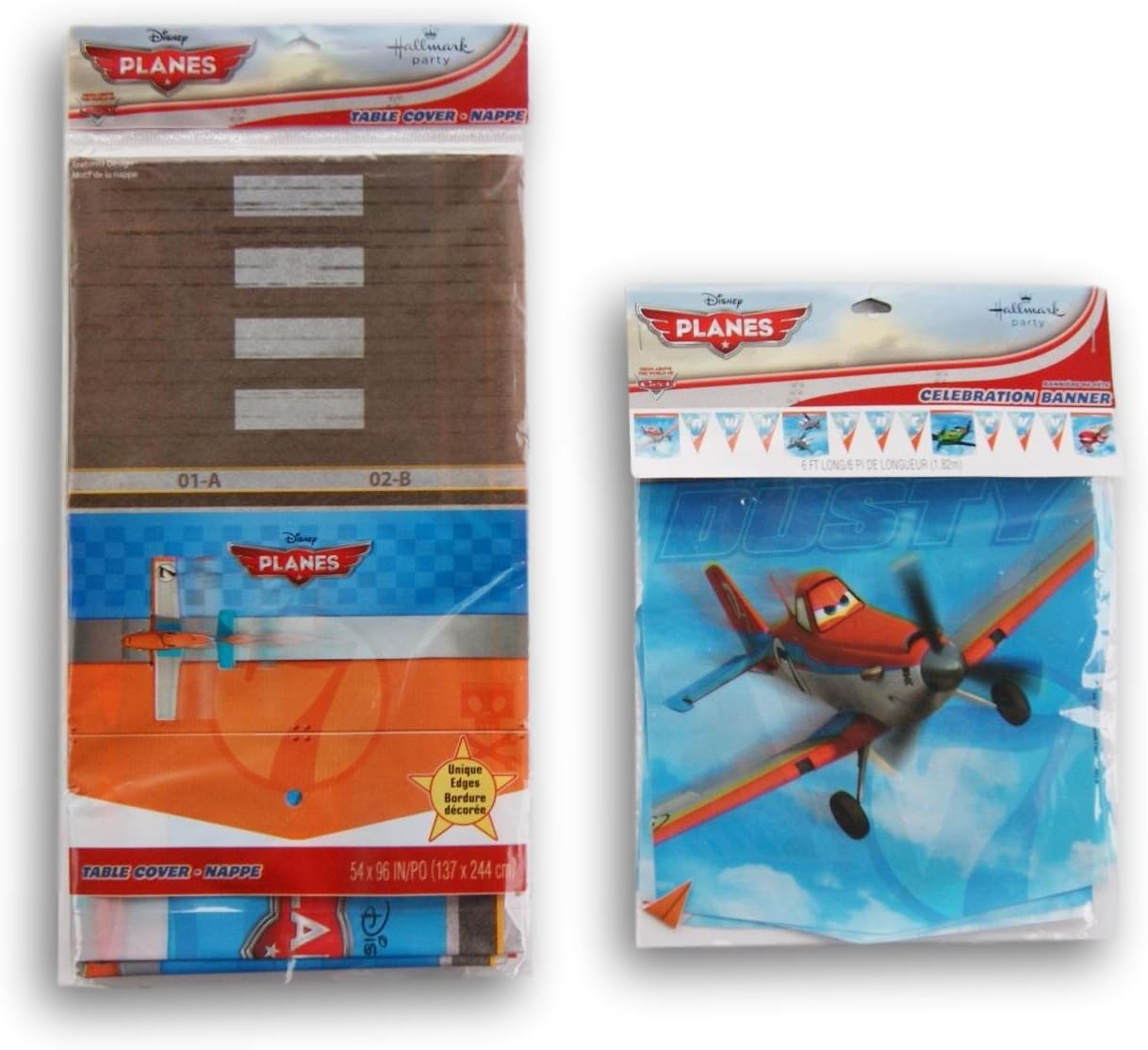 Planes Birthday Party Set - Banner and Table Cover